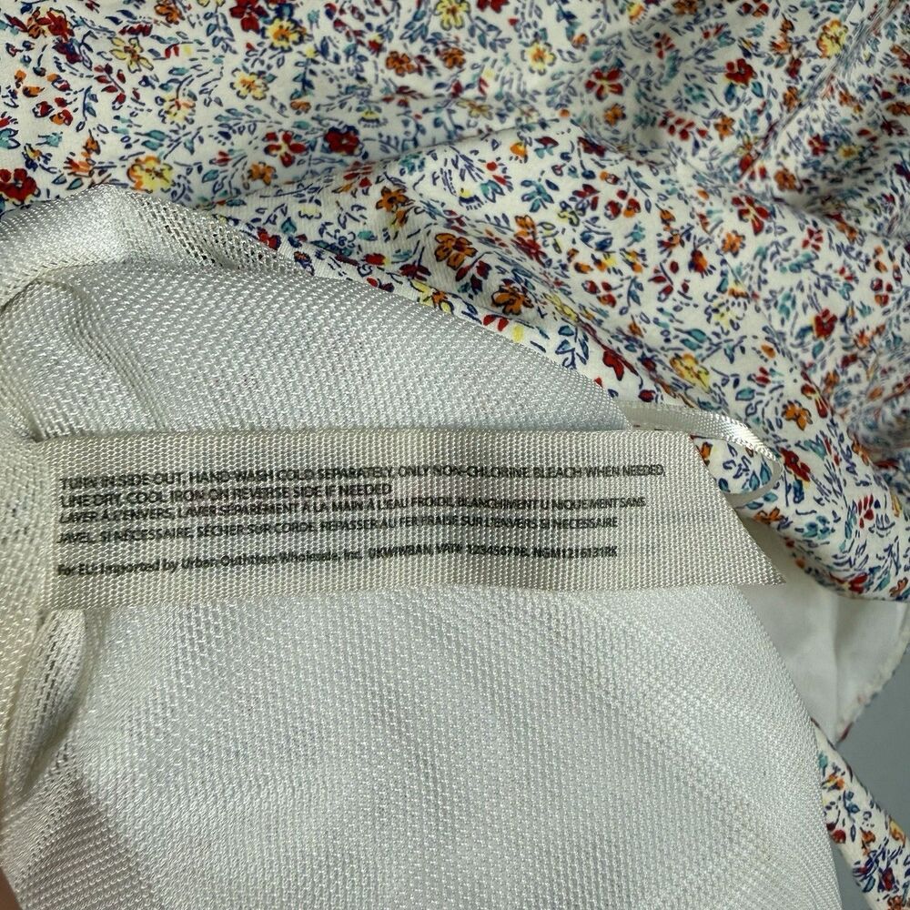 Intimately Free People Bella Ditsy Floral Puff Sleeve Bodysuit Boho Festival - Picture 8 of 11